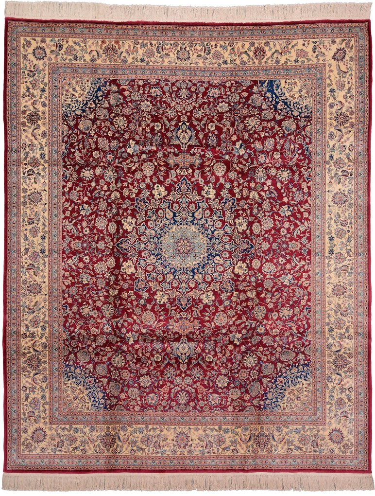 Isfahan Tappeto 250x310 Rosa (Cina) Annodato A Mano