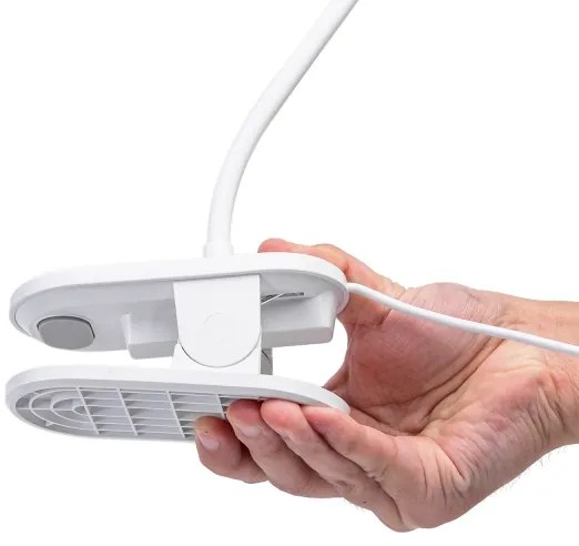 Aigostar - Lampada da tavolo LED dimmerabile con clip LED/2,5W/5V bianco