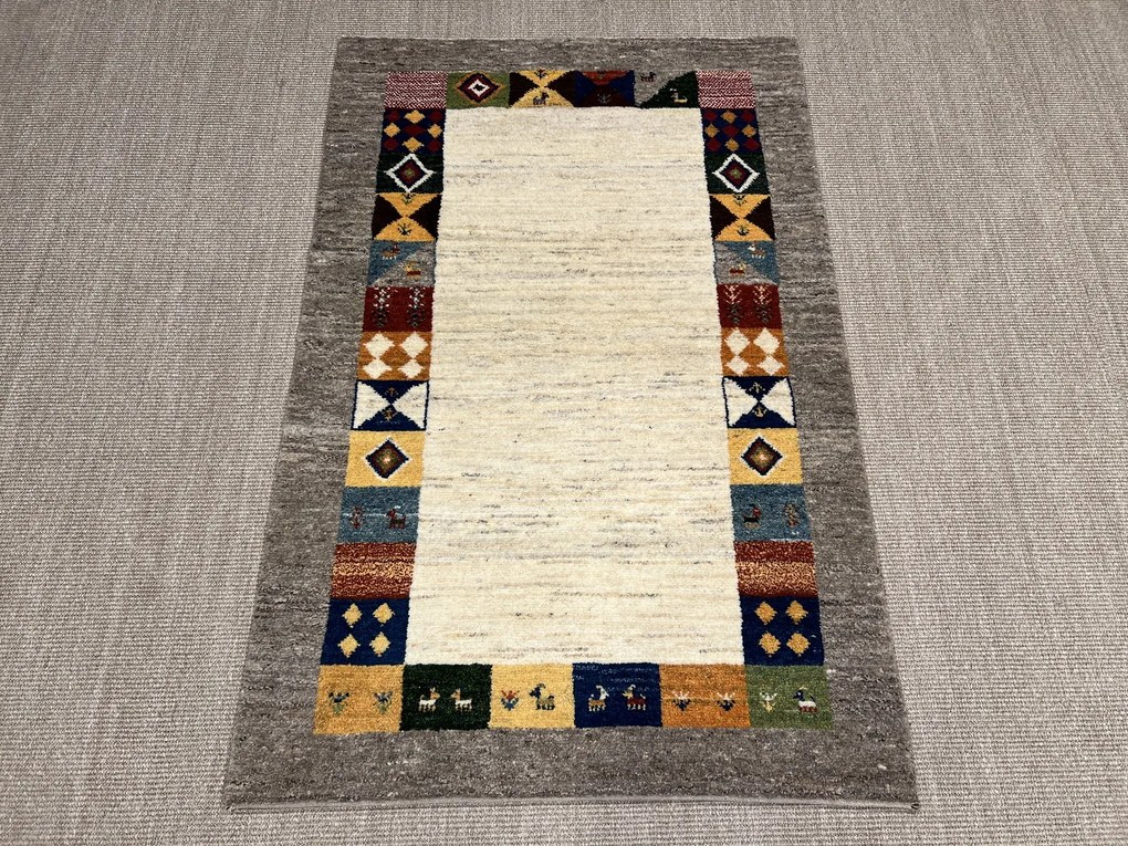 Gabbeh Tappeto persiano 160 x 100 Beige (Iran) Annodato A Mano