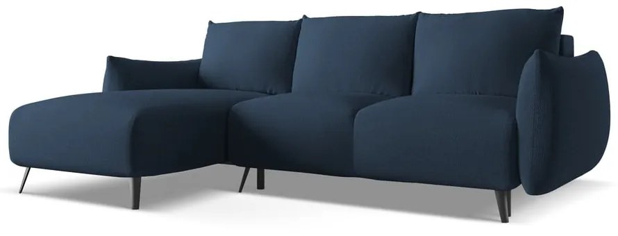 Divano angolare blu (con penisola a sinistra) Malie – Makamii