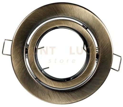 Struttura incasso reflex orientabile bronzo 10x10cm in metallo