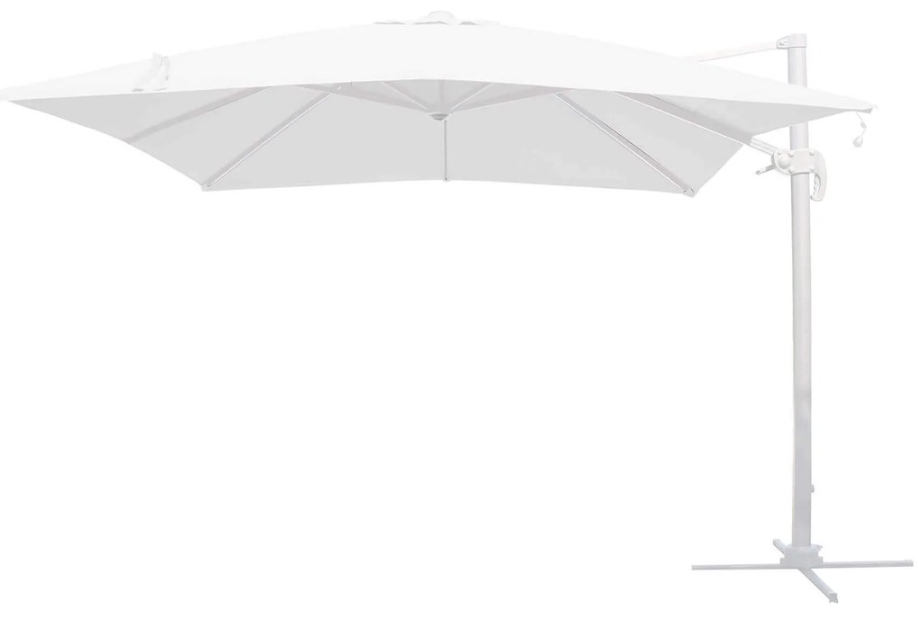 TESLA - ombrellone da giardino decentrato con led 3x3