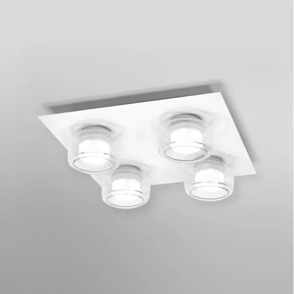 Ledvance - Plafoniera LED da bagno ORBIS FLAME 4xLED/5,5W/230V IP44 bianco