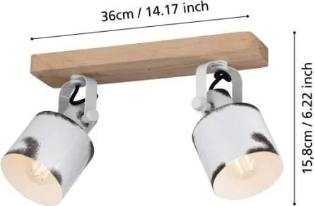Eglo 43922 - Faretto KILBURN 2xE27/40W/230V