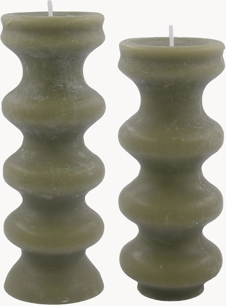 Set di 2 candele fatte a mano Mura