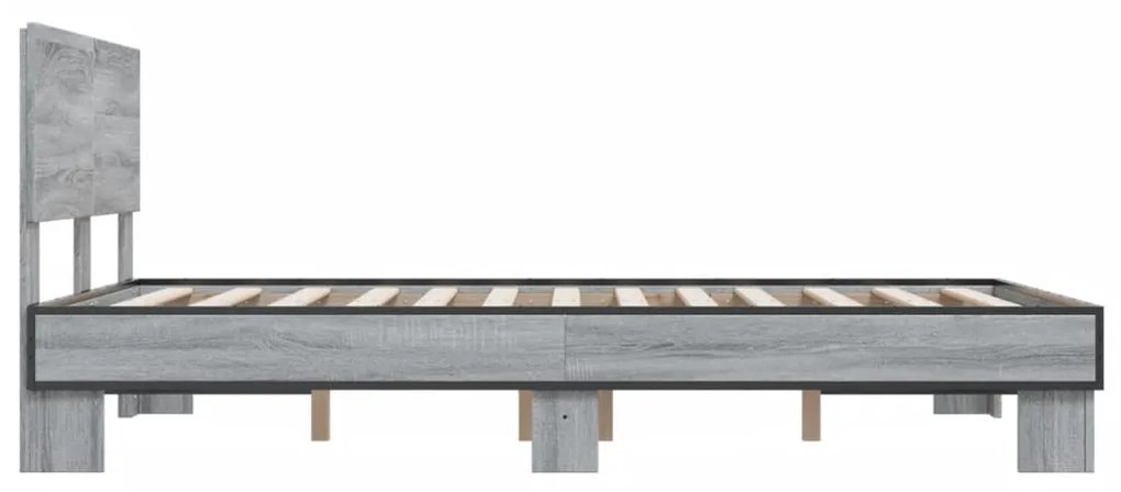 Giroletto grigio sonoma 120x190 cm in legno multistrato metallo