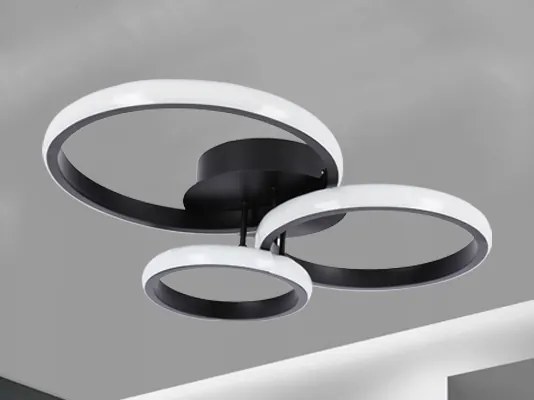 Plafoniera LED 38W 230V nera