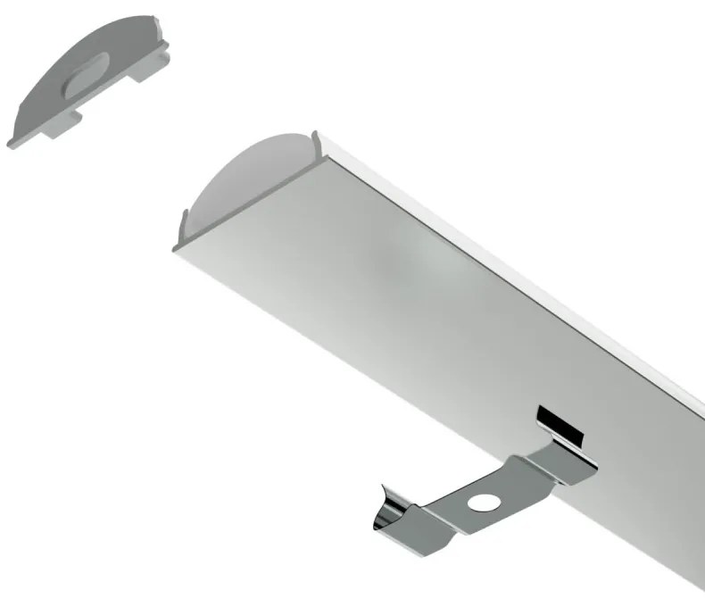 Profilo FLESSIBILE da 1 e 2m in alluminio per strisce LED Selezionare la lunghezza Profilo 1 metro