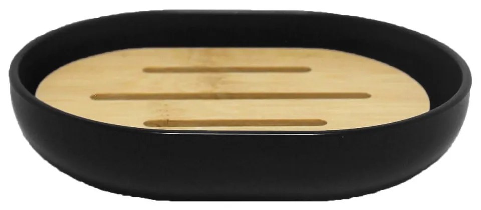 Portasaponetta nero in plastica Smart – douceur d'intérieur