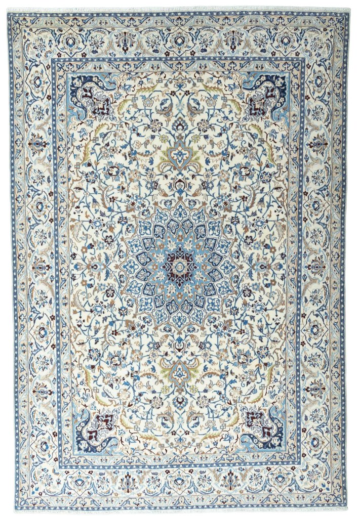Nain Tappeto persiano 300x200 Beige (Iran) Annodato A Mano