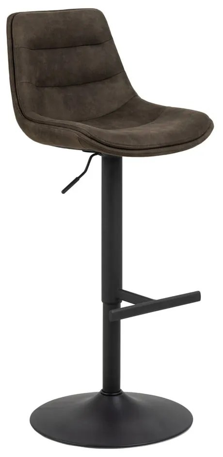 Sgabello da bar in verde scuro con altezza regolabile (altezza della seduta 86 cm) Adisa – Actona