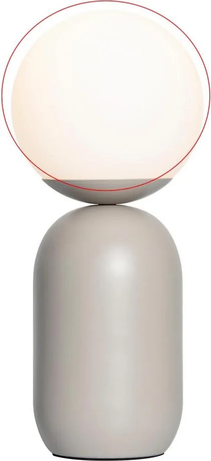 Nordlux - Vetro di ricambio per lampada da tavolo NOTTI E14