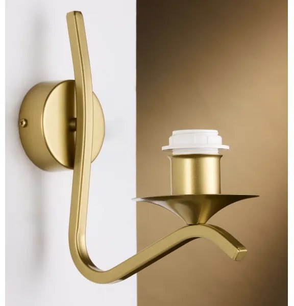 Jupiter 2111 - Applique KASZMIR 1xE27/15W/230V bianco/oro/effetto marmo