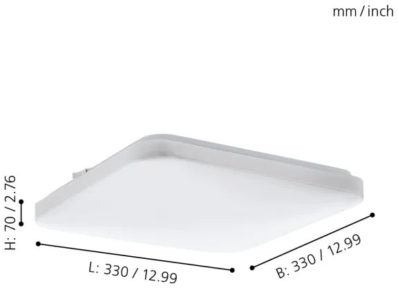 Eglo 97875 - Plafoniera LED FRANIA LED/14,6W/230V