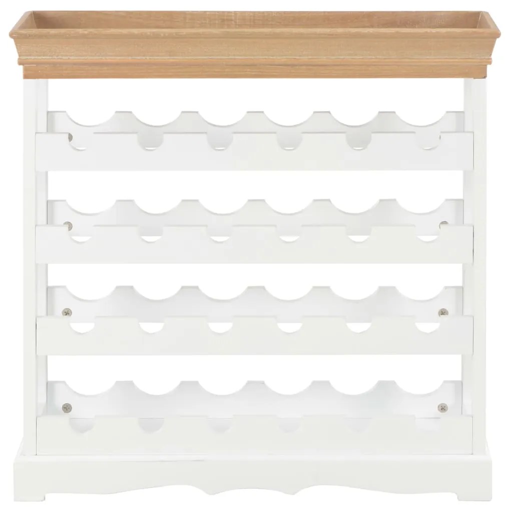 Mobile portavini bianco 70x22,5x70,5 cm in mdf