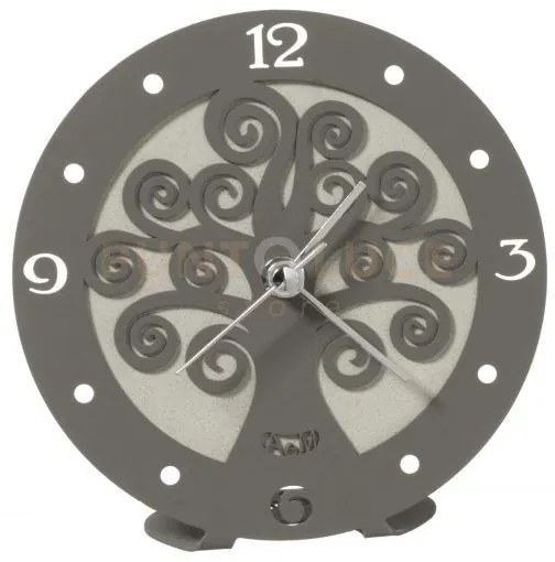 Bomboniera orologio albero della vita avorio e fango in ferro 13cmd...
