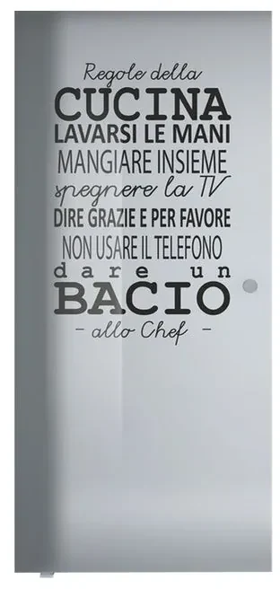 Anta per porta scorrevole Regole Tel. in vetro trasparente L 88 x H 215 cm sinistra