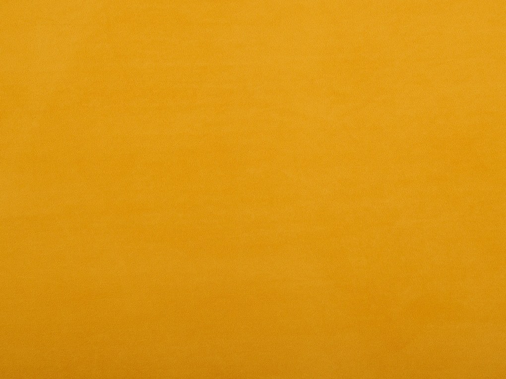 Letto con rete a doghe velluto giallo e oro 140 x 200 cm FLAYAT Beliani