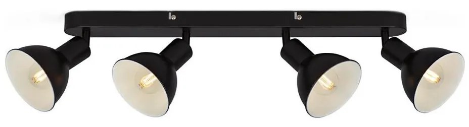 Brilo - Faretto RETRO 4xE14/25W/230V nero