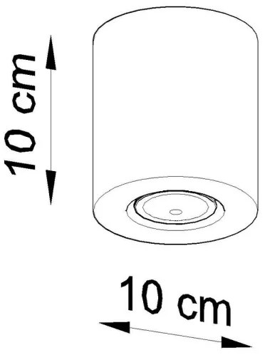 Sollux SL.0492 - Faretto ORBIS 1xGU10/10W/230V legno