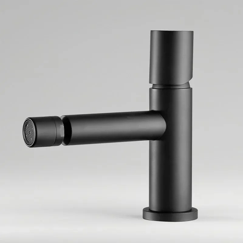 Set miscelatori nero opaco lavabo bidet e doccia con deviatore Gemini