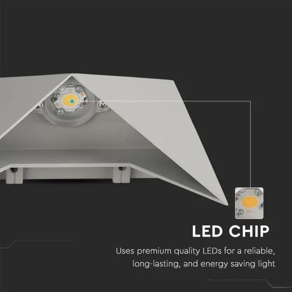 Applique a LED da esterno LED/5W/230V 3000K IP65 grigio