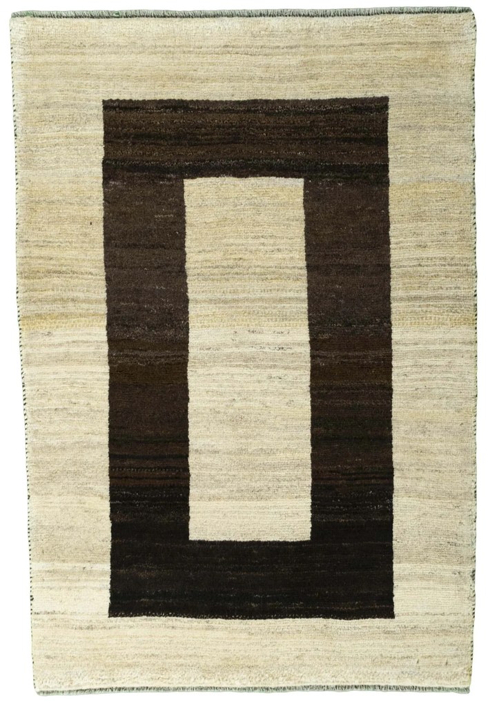 Gabbeh Tappeto persiano 100x150 Beige (Iran) Annodato A Mano