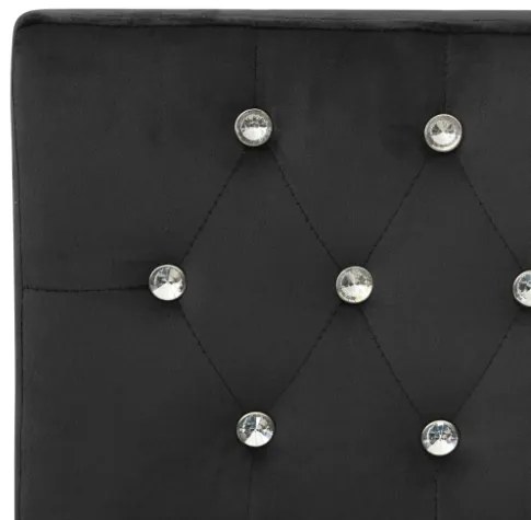 Panca 110 cm in Velluto Nero
