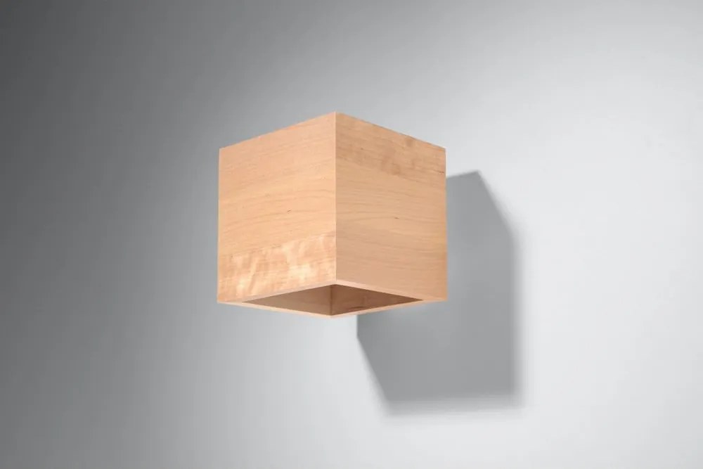 Lampada da parete in legno Geo - Sollux