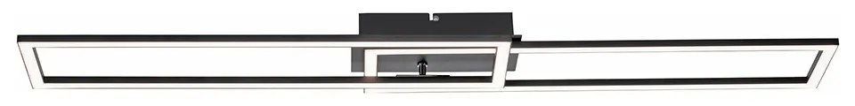 Plafoniera nera 101 cm con LED dimmerabile a 3 livelli - Georgi