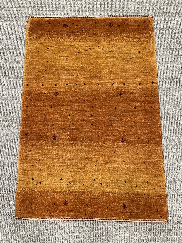Loribaft Tappeto persiano 100x70 Giallo (Iran) Annodato A Mano