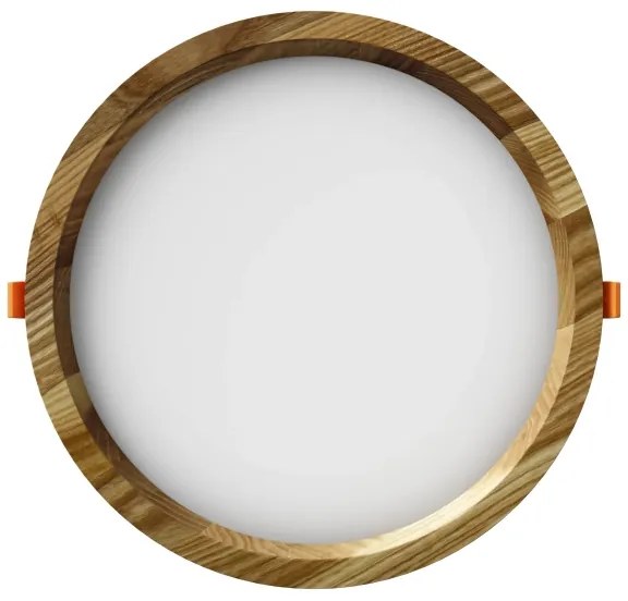 APLED - Lampada LED RONDO WOODLINE LED/18W/230V 3000K diametro 26 cm cenere legno solido