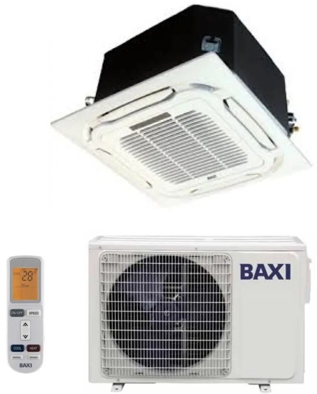 Climatizzatore Condizionatore Baxi Inverter a Cassetta 12000 Btu RZGBK35 R-32 Wi-Fi Optional con Telecomando e Pannello Incluso - Novità