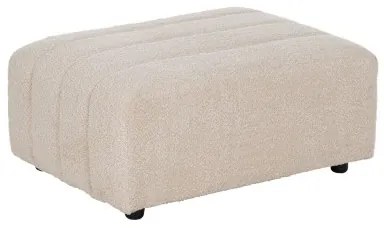 Puff Beige Ferro 60 x 86 x 37 cm