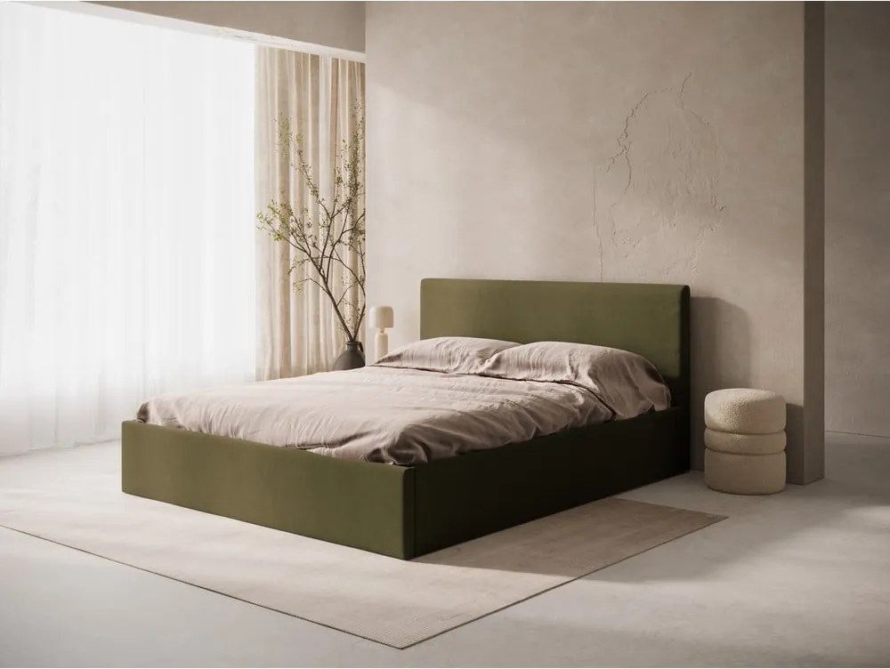 Testiera verde in imbottito 170,5x100 cm Remo – Micadoni