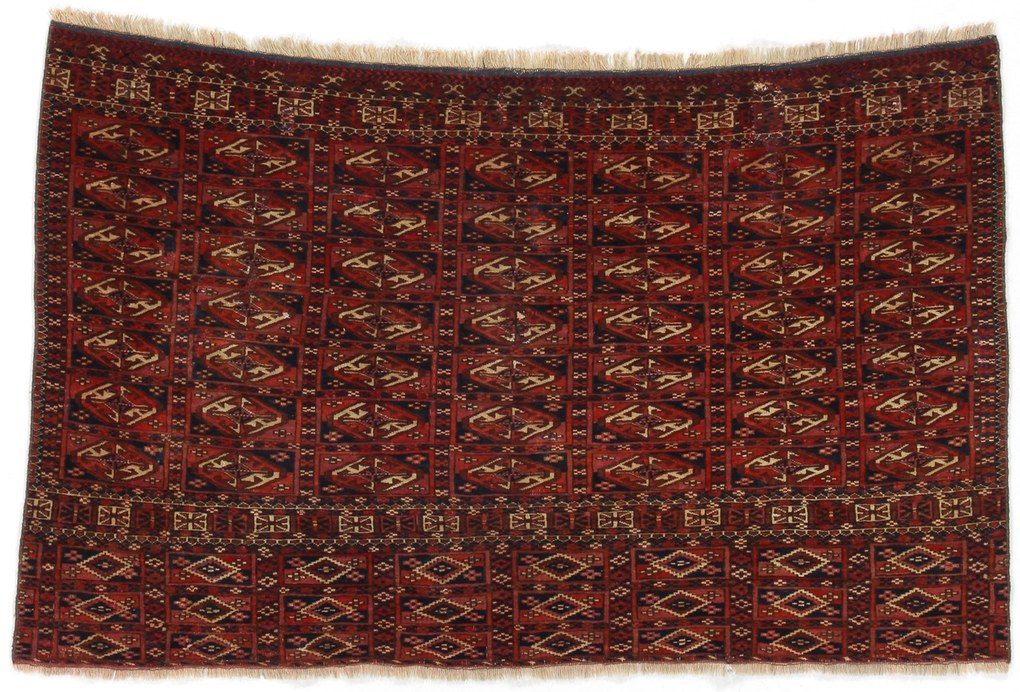 Turkmen Tappeto 70x110 (Iran) Annodato A Mano