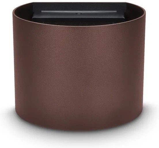 Brilagi - Lampada da parete LED per esterni RONDO LED/6W/230V marrone IP54