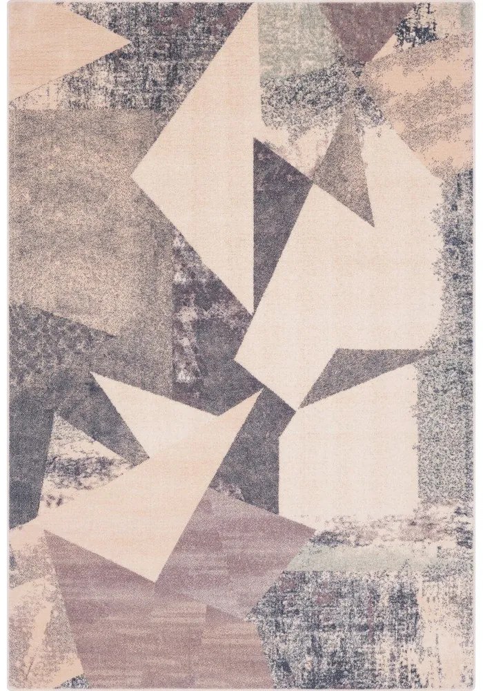 Tappeto in lana rosa-beige 133x180 cm Braque alabaster - Agnella