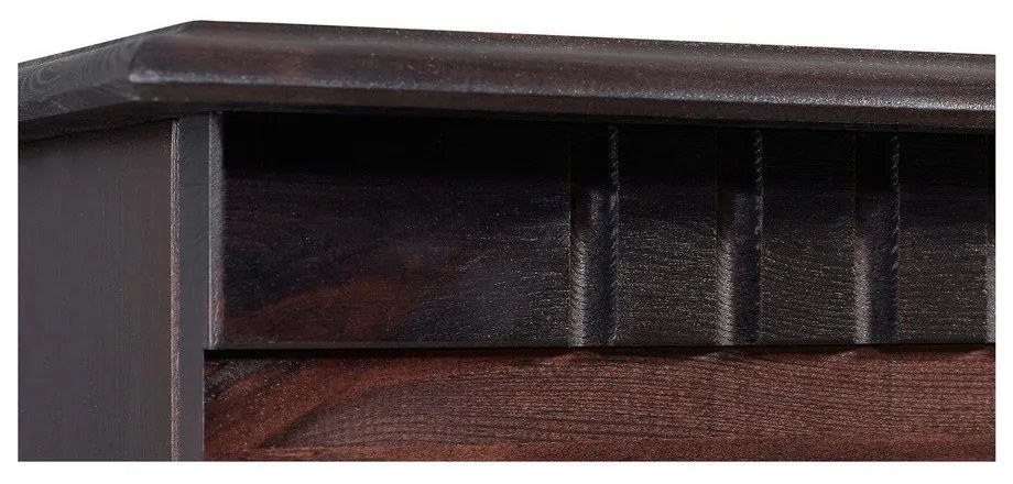 Vetrina in legno di pino marrone scuro 95x35 cm Lisa - Støraa