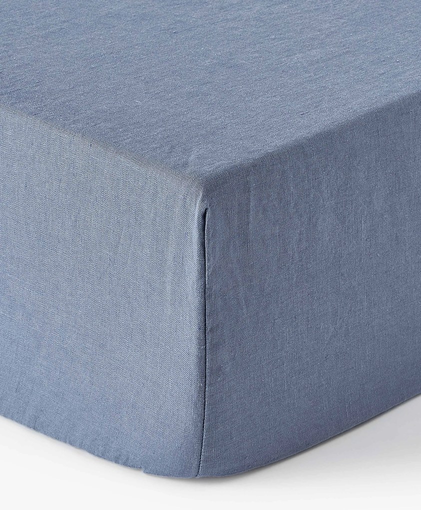 Lenzuolo con angoli boxspring in lino lavato Airy