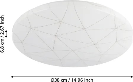 Eglo 900612 - Plafoniera LED RENDE LED/19,5W/230V