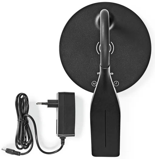 Nedis LTLGQ4M2BK - Lampada dimmerabile con ricarica wireless Qi LED/5,5W/230V 2700-6500K