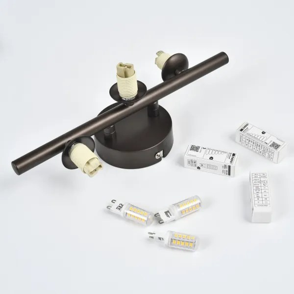 Brilagi - Applique LED MILLA 3xG9/3W/230V marrone/marrone fumé