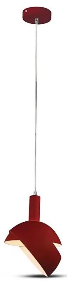 Lampadario su corda 1xE14/60W/230V rosso