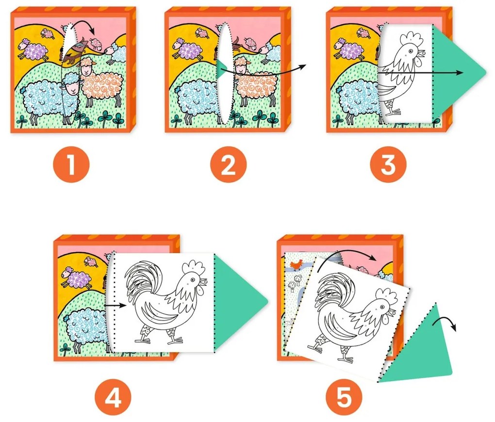 Disegni da colorare e giochi sul tema della fattoria