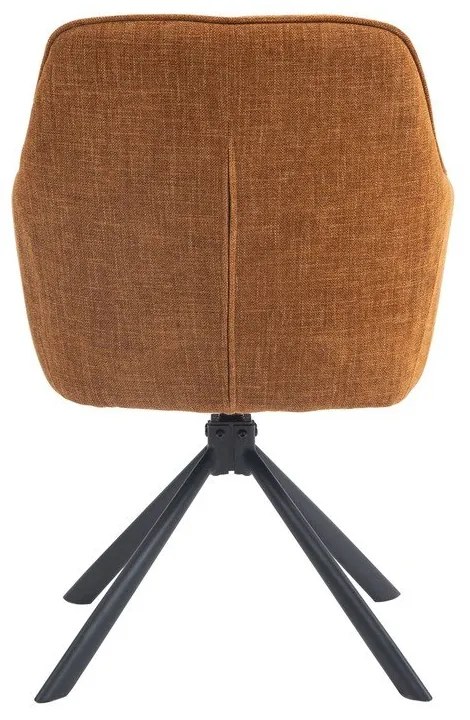 Set di sedie da pranzo arancione in imbottito 2 pz Avola – Unique Furniture