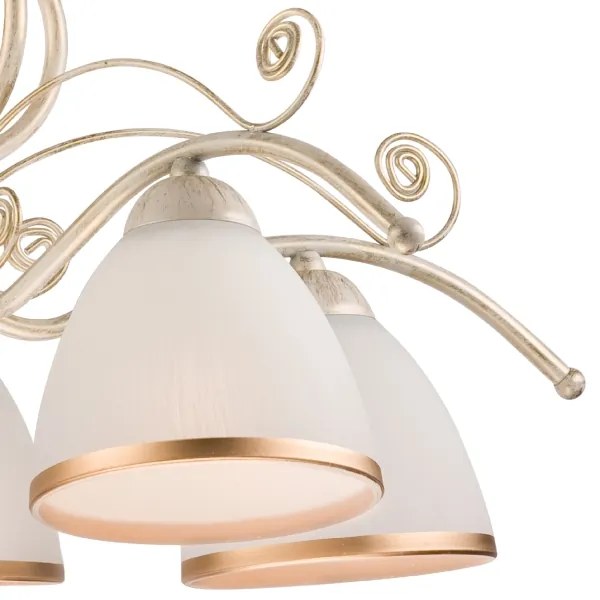 Lampadario a catena RETRO II 5xE27/60W/230V bianco patinato