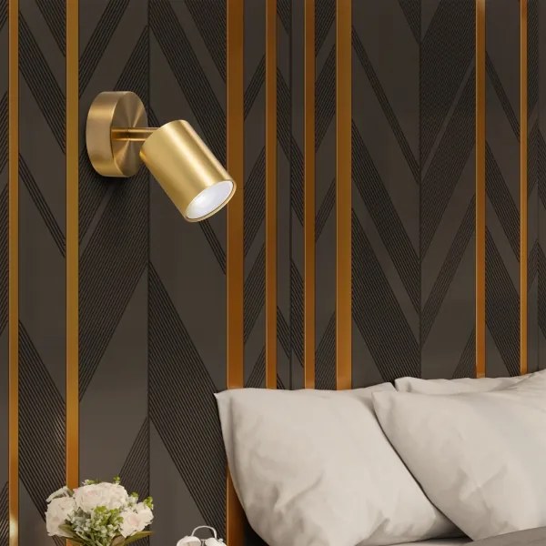 LED RGBW faretto da parete dimmerabile GOLDI 1xGU10/4,8W/230V dorato