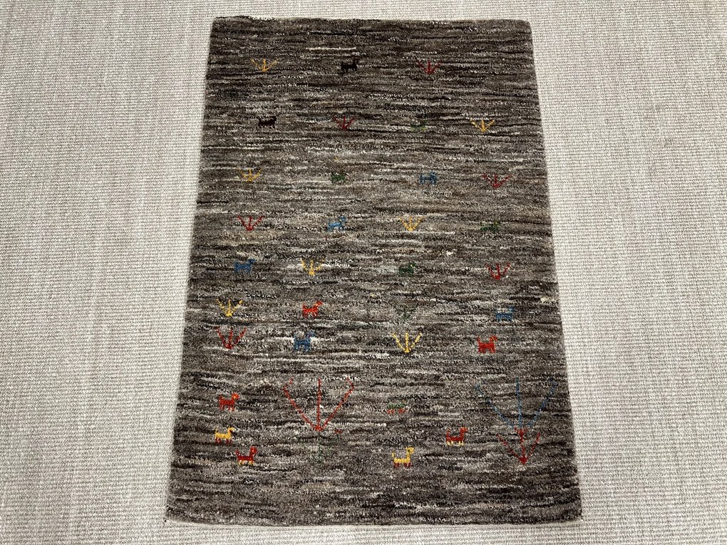 Gabbeh Tappeto persiano 110x80 Beige (Iran) Annodato A Mano