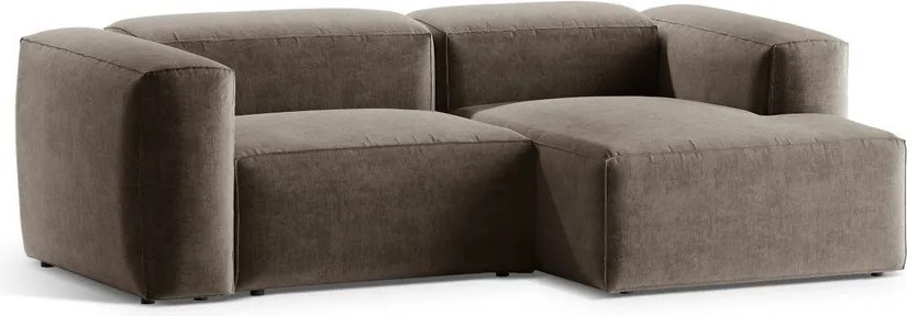 Divano angolare marrone (con penisola a destra/con chaise lounge) Bergamo – Cosmopolitan Design